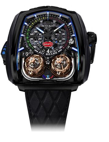 Replica Jacob & Co. Watches Grand Complication Masterpieces Twin Turbo Furious Bugatti TT200.21.AA.AA.A